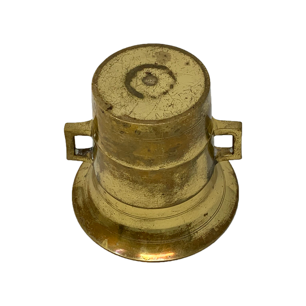 Vintage brass mortar and pestle