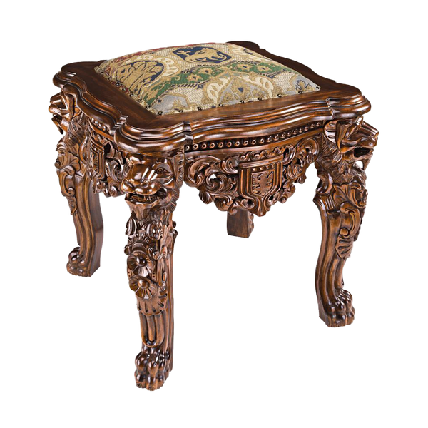 The Lord Raffles Lion Leg Gothic Stool
