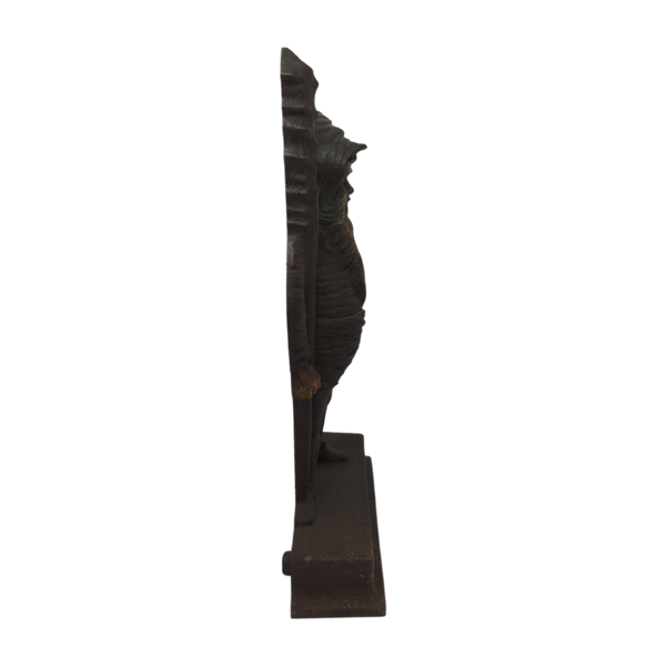 Antique cast iron warrior gnome doorstop by B&H, late 19th century