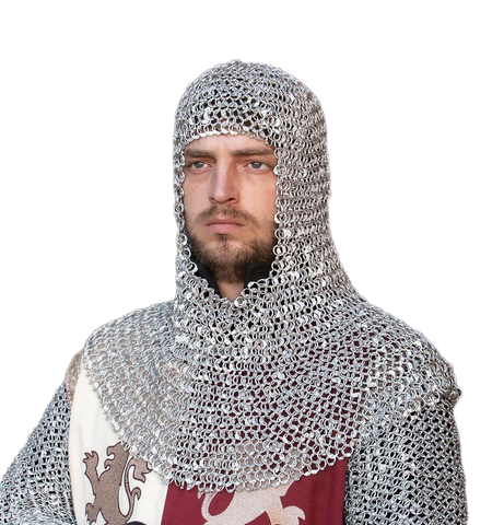 Riveted Aluminum Mail Armor Coif