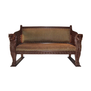 The Lord Raffles Winged Lion Settee Bench