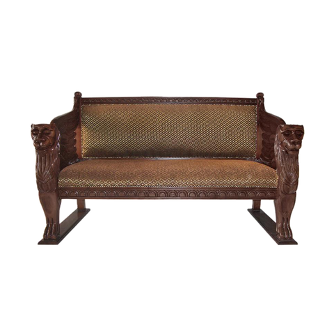 The Lord Raffles Winged Lion Settee Bench