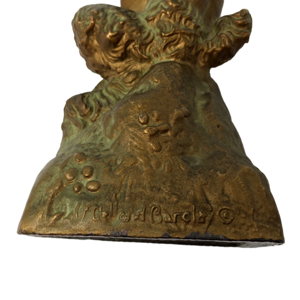 Antique satyr bookends by McClelland Barclay circa late 1930s