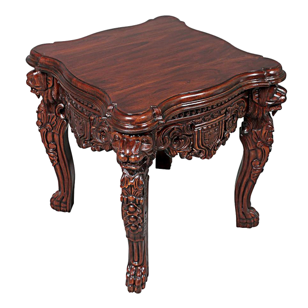 Lord Raffles Grande Hall Lion Leg Side Table