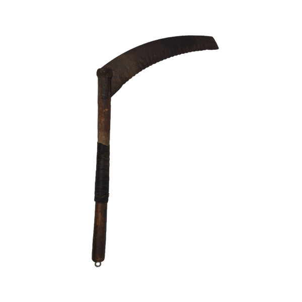 Antique rustic sickle farm tool