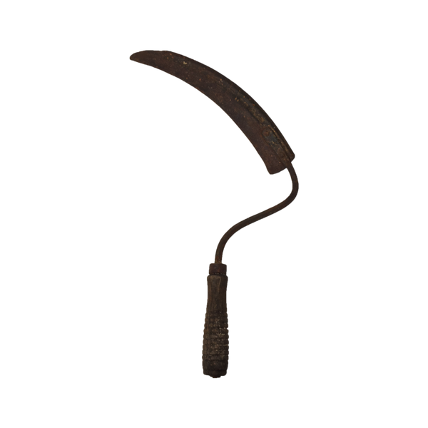 Antique rustic sickle farm tool