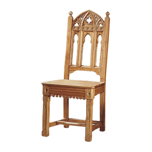 Sudbury Hand-Carved Solid Pine Gothic Side Chair
