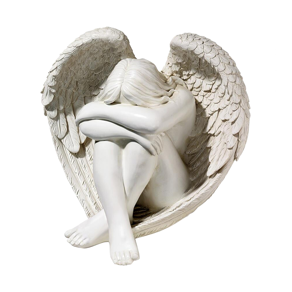 Crestfallen, Angel Sculpture by Hartley