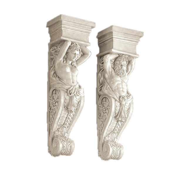 Caryatid and Telamon Wall Sculptures