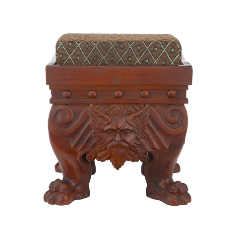 Green Man Footstool