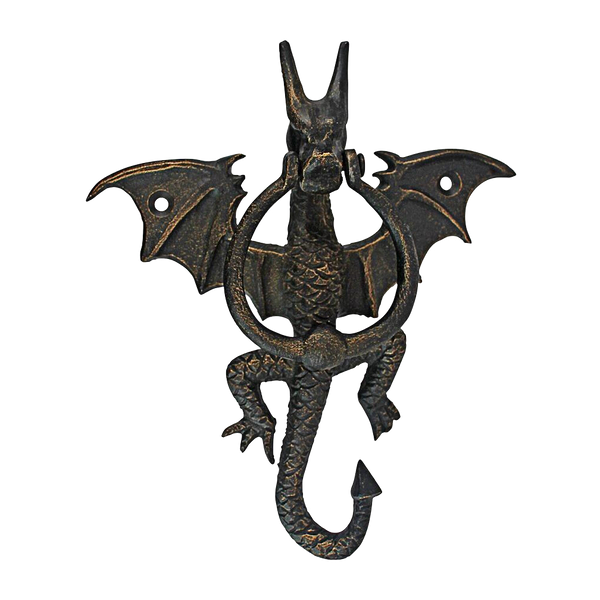 Heraldic Wyvern Door Knocker