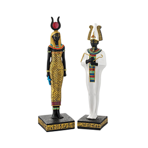 Osiris and Hathor Statue Set