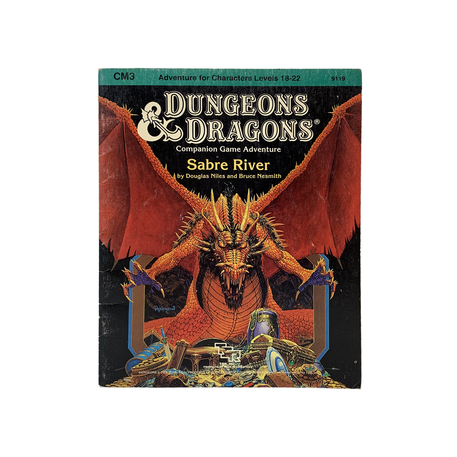 Vintage 1984 "Sabre River" D&D adventure book