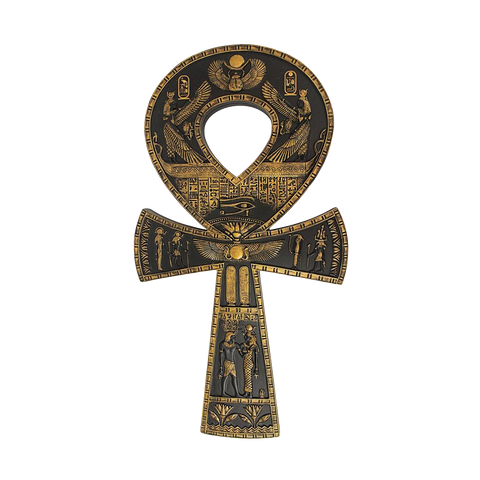 Black Ankh Wall Plaque