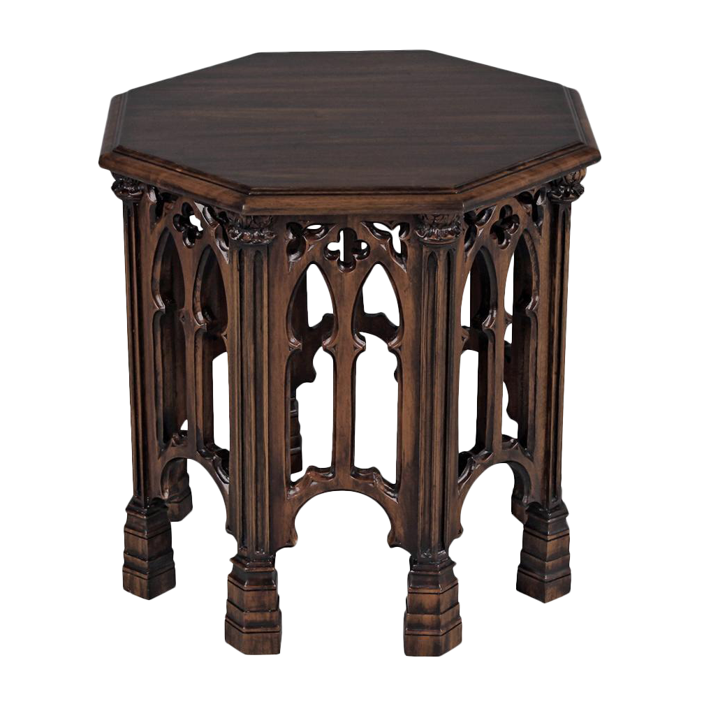 Gothic Revival Octagonal Side Table