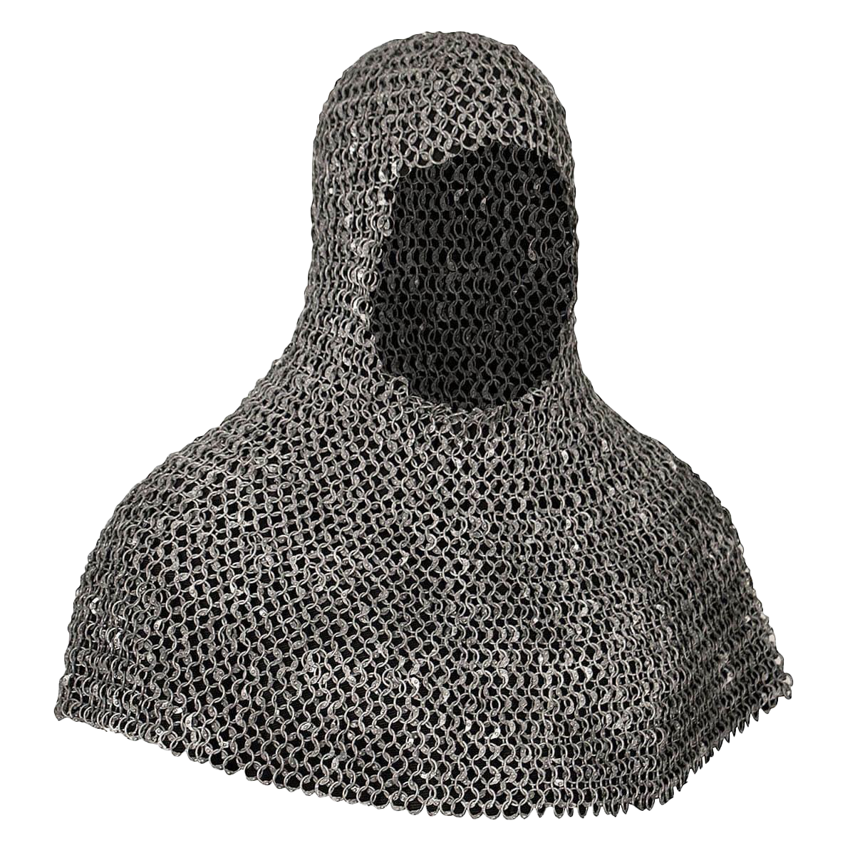 Riveted Aluminum "Battle Worn" Mail Armor Coif