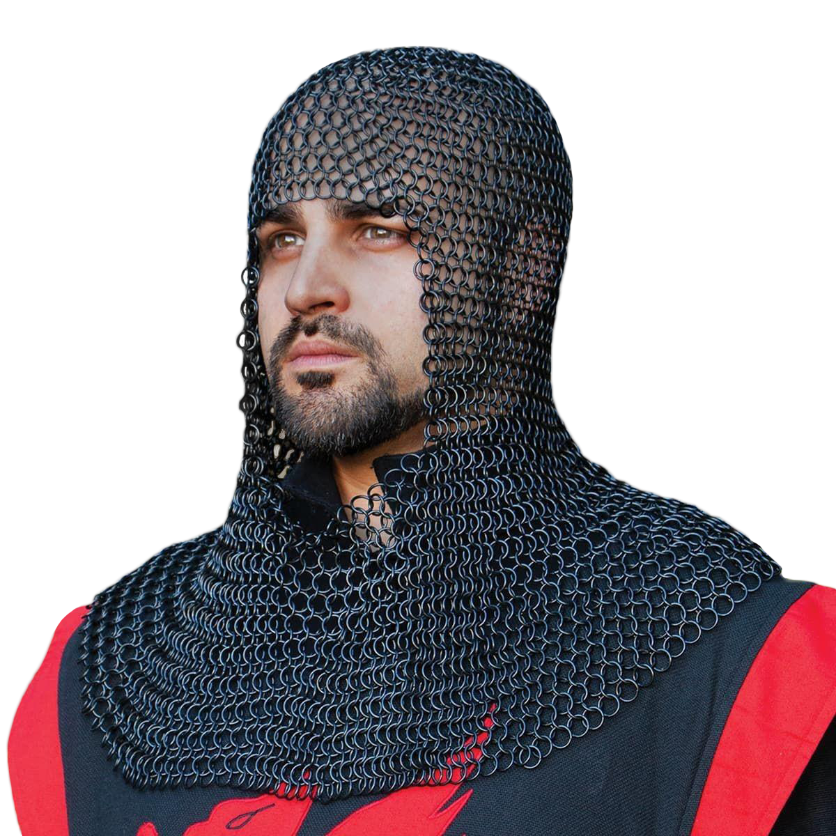 Blackened Mail Armor Coif
