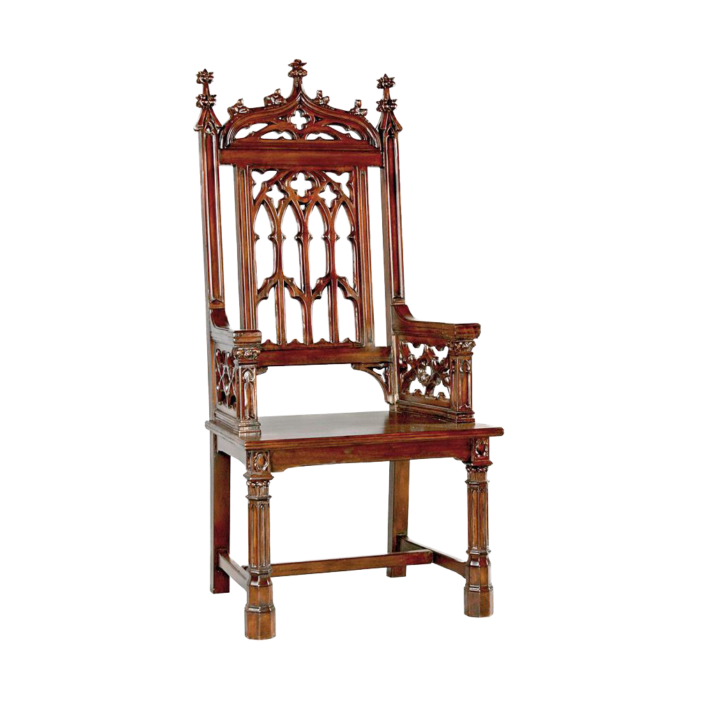 Gothic Tracery Cathedral Chair