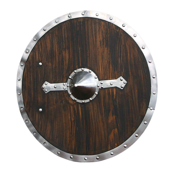 Round Brown Viking Shield