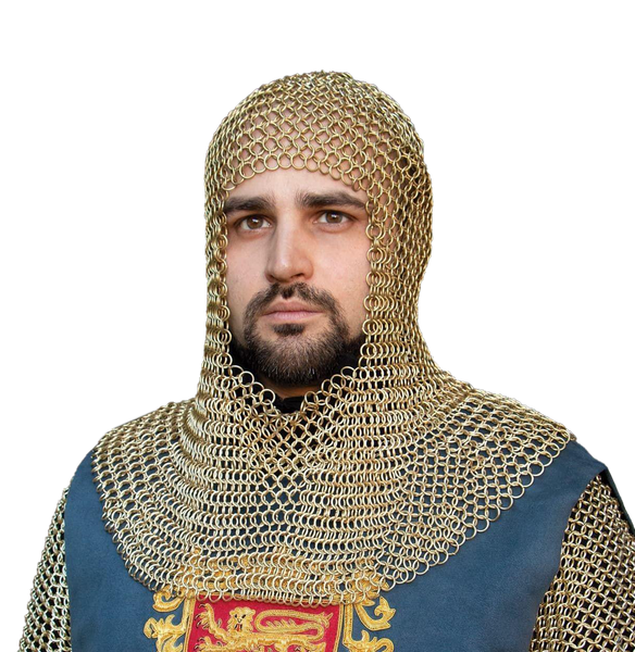 Plated Brass Mail Armor Coif