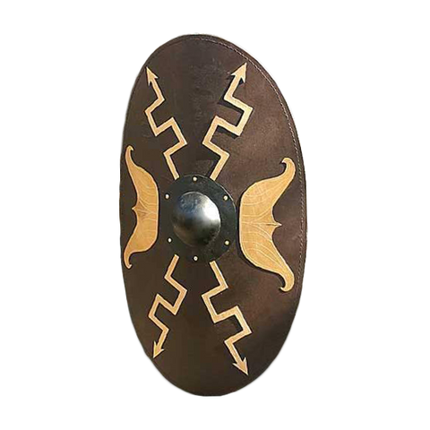 Wooden Oval Roman Shield