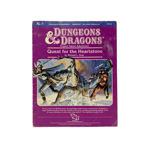 Vintage 1984 "Quest for the Heartstone" D&D adventure book