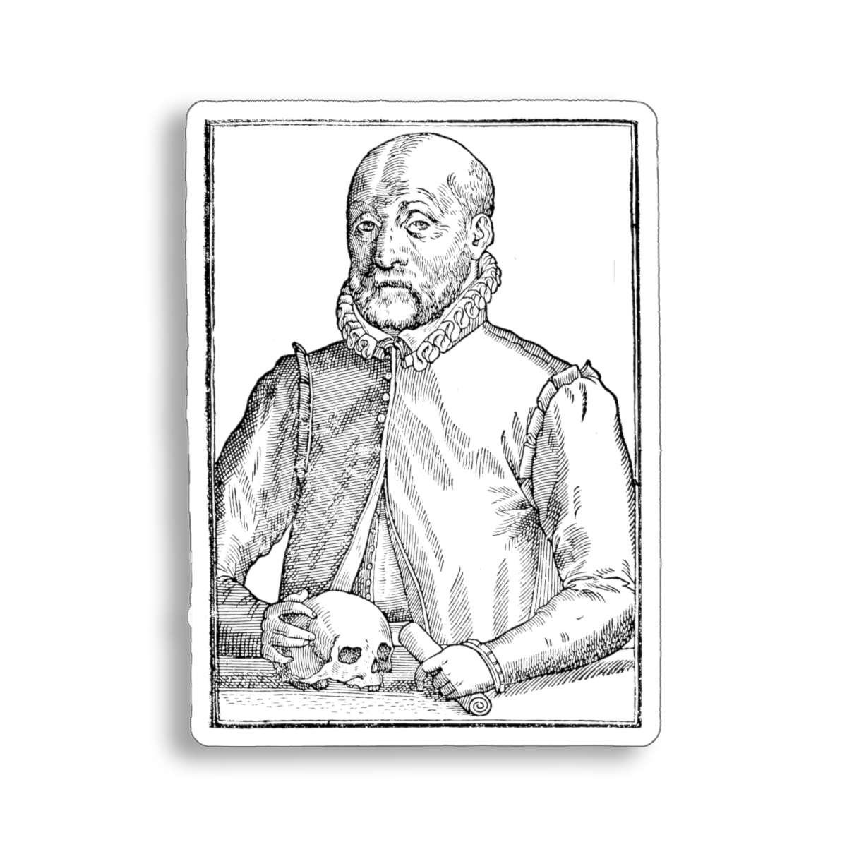 Ioannes Wierus a.k.a. Johann Weyer 16th century demonologist sticker
